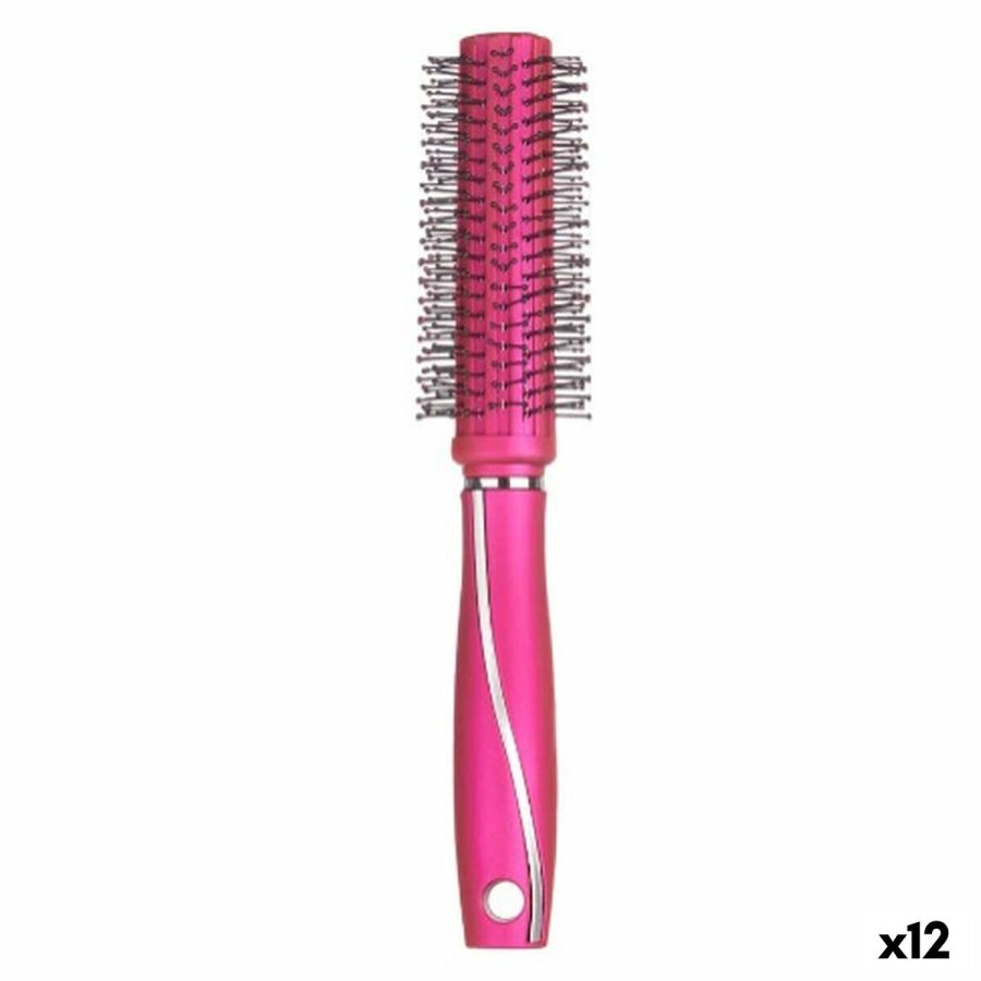 Rund Brste Berilo 354 Fuchsia Silikone Plastik (12 enheder) #1