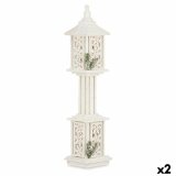 Gadelampe Hvid Tr Plastik 19 x 80 x 19 cm (2 enheder) #1