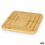 Dkkeserviet Kinvara 896 Natur Bambus Firkantet 19 x 1 x 19 cm (24 enheder) #1