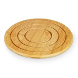 Dkkeserviet Kinvara 897 Natur Bambus Cirkulr 19 x 1 x 19 cm (24 enheder) #2