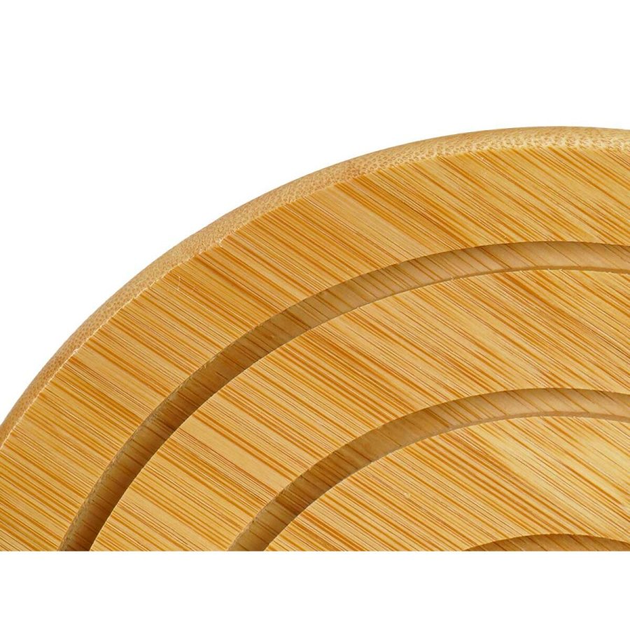 Dkkeserviet Kinvara 897 Natur Bambus Cirkulr 19 x 1 x 19 cm (24 enheder) #4