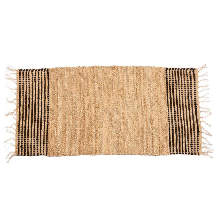 Tppe Sort Natur Striber 70 x 1 x 140 cm (8 enheder) #5