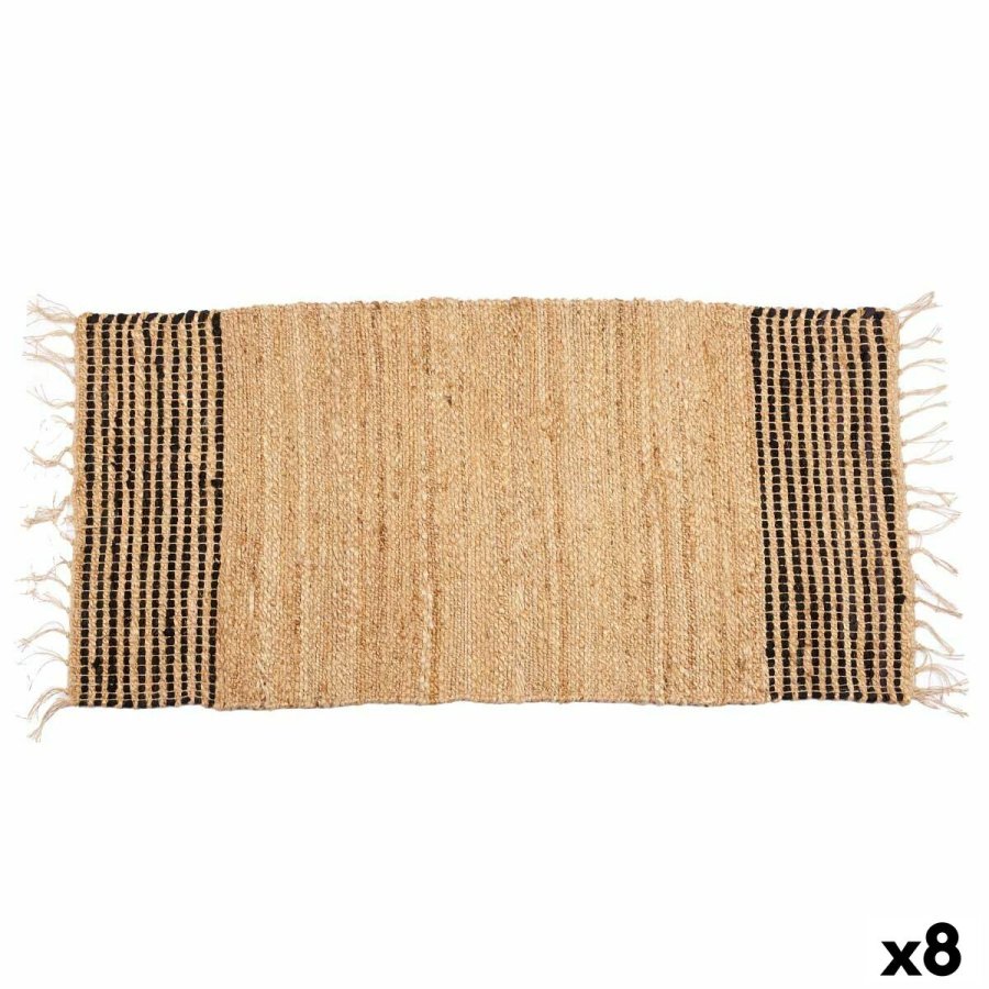 Tppe Sort Natur Striber 70 x 1 x 140 cm (8 enheder) #1