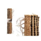 Tppe Sort Natur Striber 70 x 1 x 140 cm (8 enheder) #9