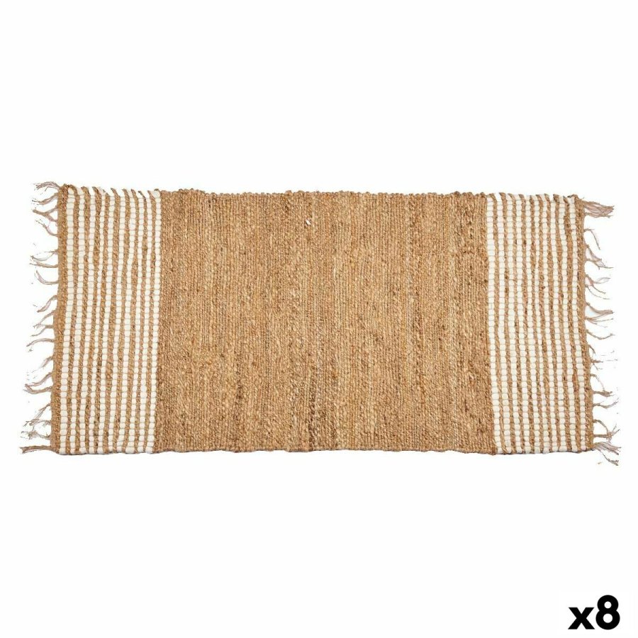 Tppe Sort Natur Striber 70 x 1 x 140 cm (8 enheder) #1