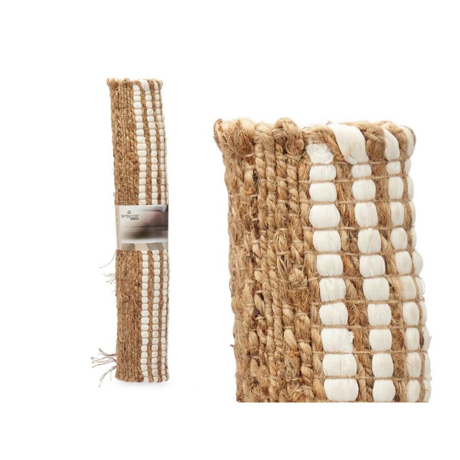 Tppe Sort Natur Striber 70 x 1 x 140 cm (8 enheder) #9