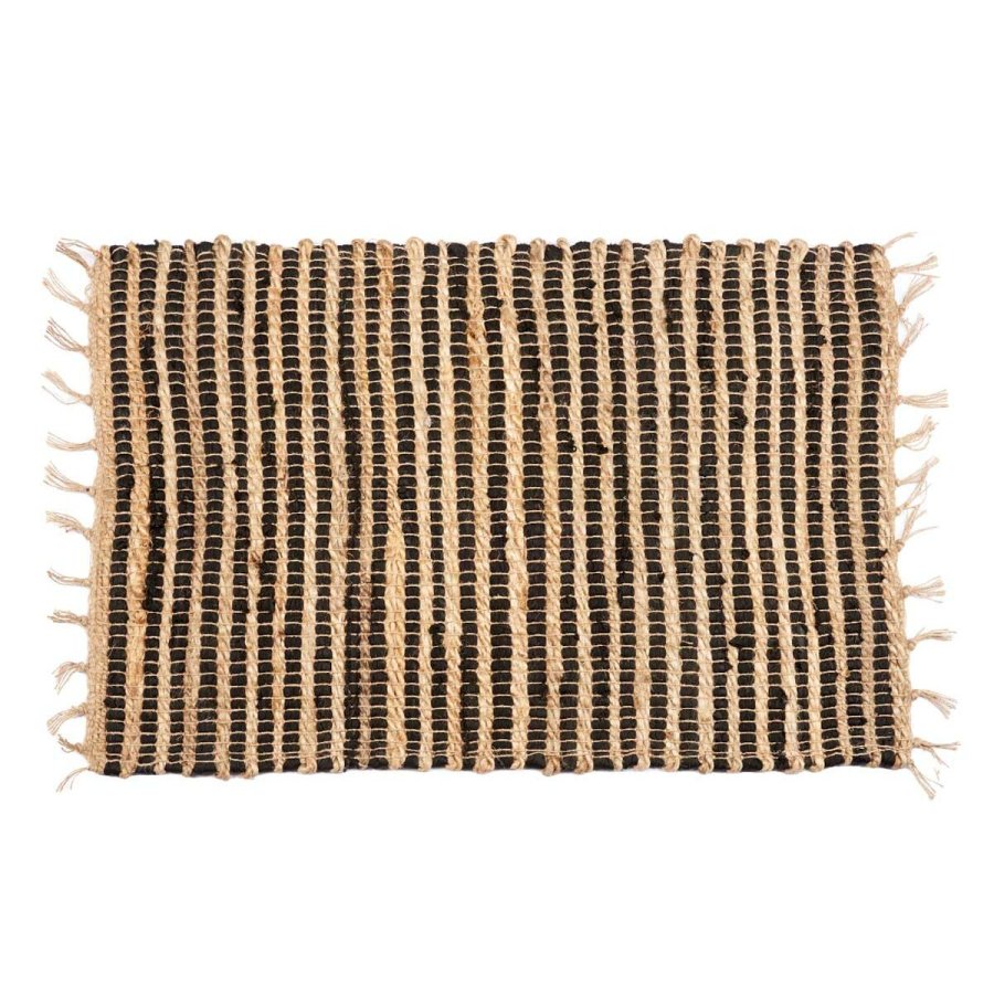 Tppe Sort Natur Striber 60 x 1 x 90 cm (12 enheder) #5