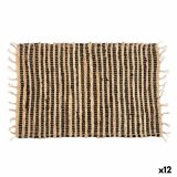 Tppe Sort Natur Striber 60 x 1 x 90 cm (12 enheder) #1
