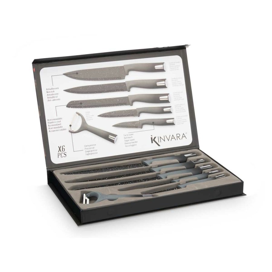 Knivst Kinvara KT211035 Sort Rustfrit stl polypropylen 6 Dele (6 enheder) #3