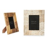 Fotoramme Hvid Brun Mangotr Mandala 22,3 x 28 x 1,5 cm (6 enheder) #5