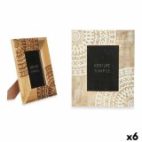 Fotoramme Hvid Brun Mangotr Mandala 22,3 x 28 x 1,5 cm (6 enheder) #1