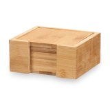Varmebrikker Kinvara KT235115SQ Natur Bambus Kvadratov 7 Dele (12 enheder) #2