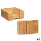 Varmebrikker Kinvara KT235115SQ Natur Bambus Kvadratov 7 Dele (12 enheder) #1
