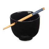 Skl Kinvara B10067A-N Sort Bambus 24 x 10,7 x 13,3 cm Tandstikker asiatico/oriental (12 enheder) #2