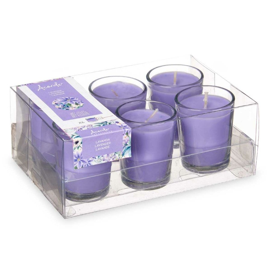 Dufte stearinlysst Acorde 48-B-AR 48-B-AR Lavendel Glas (12 enheder) #3