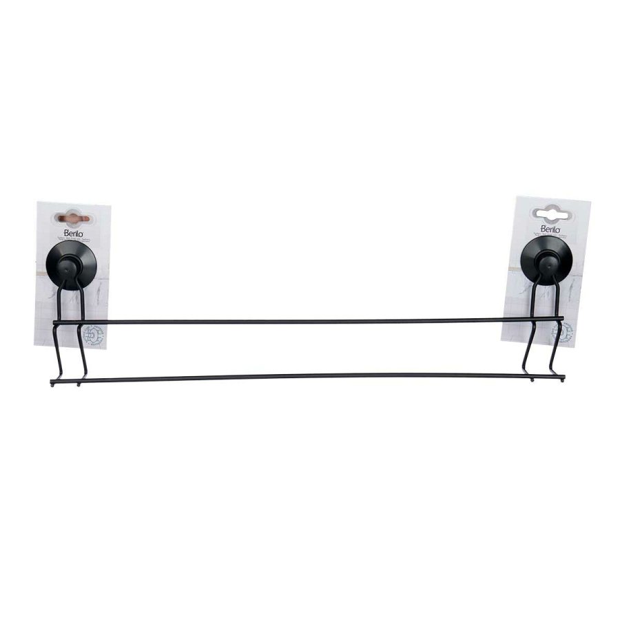 Hndkldestativ Berilo CN-W6753-3P Sort Stl ABS 54 x 15 x 6,5 cm Dobbelt (12 enheder) #9