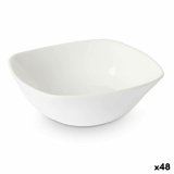 Snackskl Vivalto LFW-50 Hvid Opalglas Firkantet 11 x 4 x 11 cm (48 enheder) #1