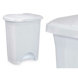 Papirkurv med pedal Hvid Plastik 10 L (8 enheder) #5