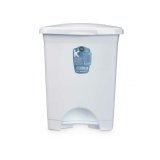 Papirkurv med pedal Hvid Plastik 10 L (8 enheder) #9