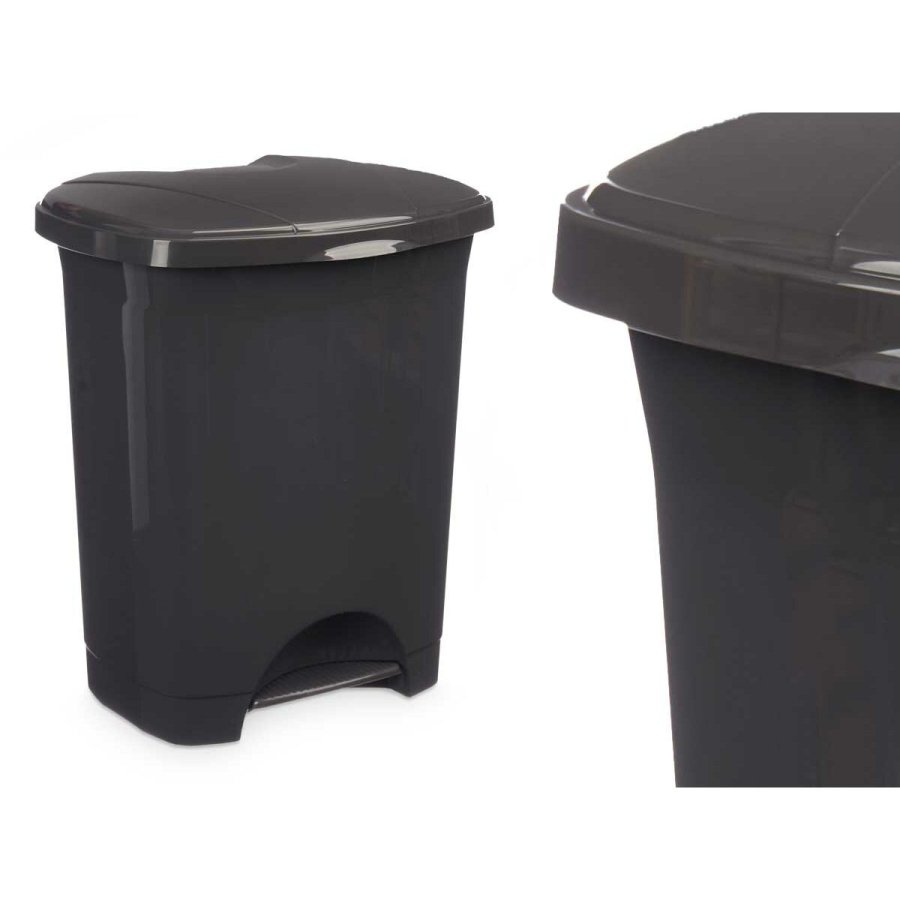 Papirkurv med pedal Antracit Plastik 10 L (8 enheder) #5