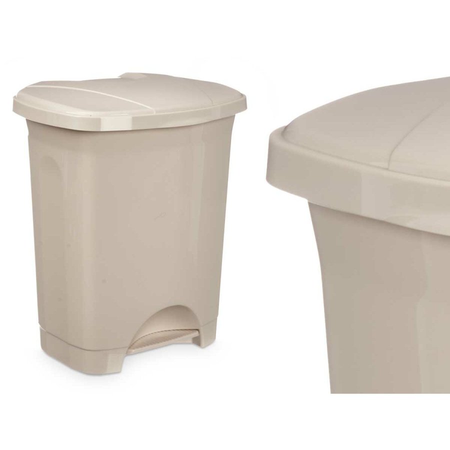 Papirkurv med pedal Beige Plastik 10 L (8 enheder) #5