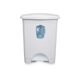 Papirkurv med pedal Hvid Plastik 30 L (4 enheder) #9