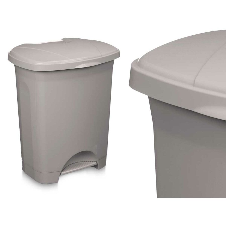 Papirkurv med pedal Gr Plastik 30 L (4 enheder) #5