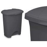 Papirkurv med pedal Antracit Plastik 30 L (4 enheder) #13