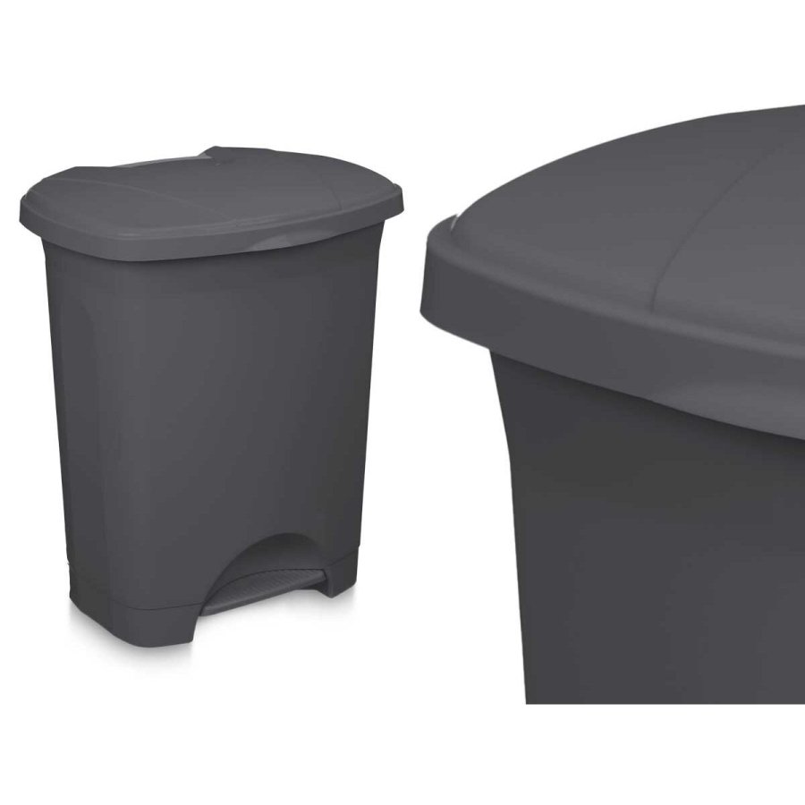 Papirkurv med pedal Antracit Plastik 30 L (4 enheder) #13