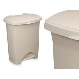 Papirkurv med pedal Beige Plastik 30 L (4 enheder) #5