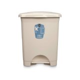 Papirkurv med pedal Beige Plastik 30 L (4 enheder) #9