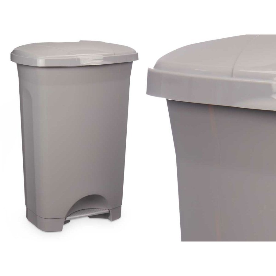Papirkurv med pedal Gr Plastik 50 L (3 enheder) #5