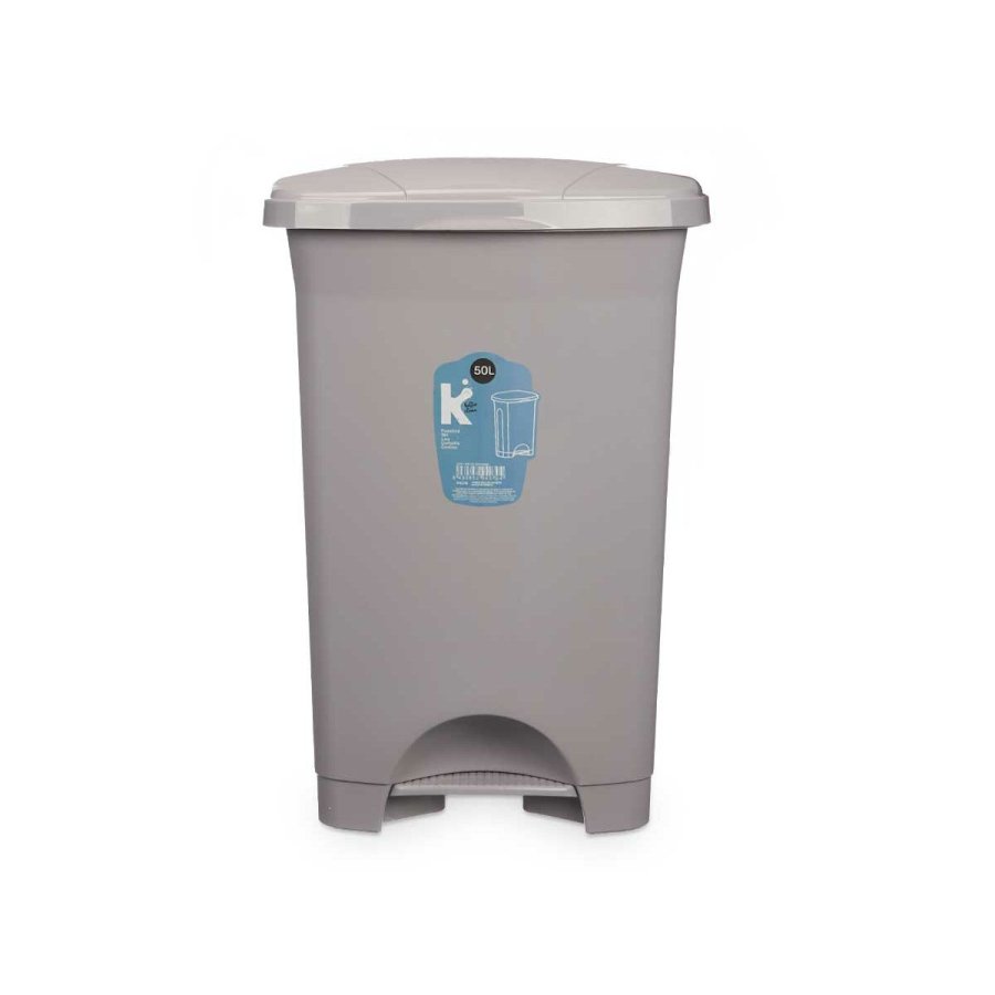 Papirkurv med pedal Gr Plastik 50 L (3 enheder) #9