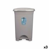 Papirkurv med pedal Gr Plastik 50 L (3 enheder) #1