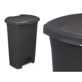 Papirkurv med pedal Antracit Plastik 50 L (3 enheder) #5
