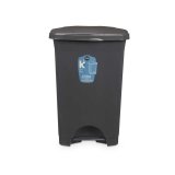 Papirkurv med pedal Antracit Plastik 50 L (3 enheder) #9