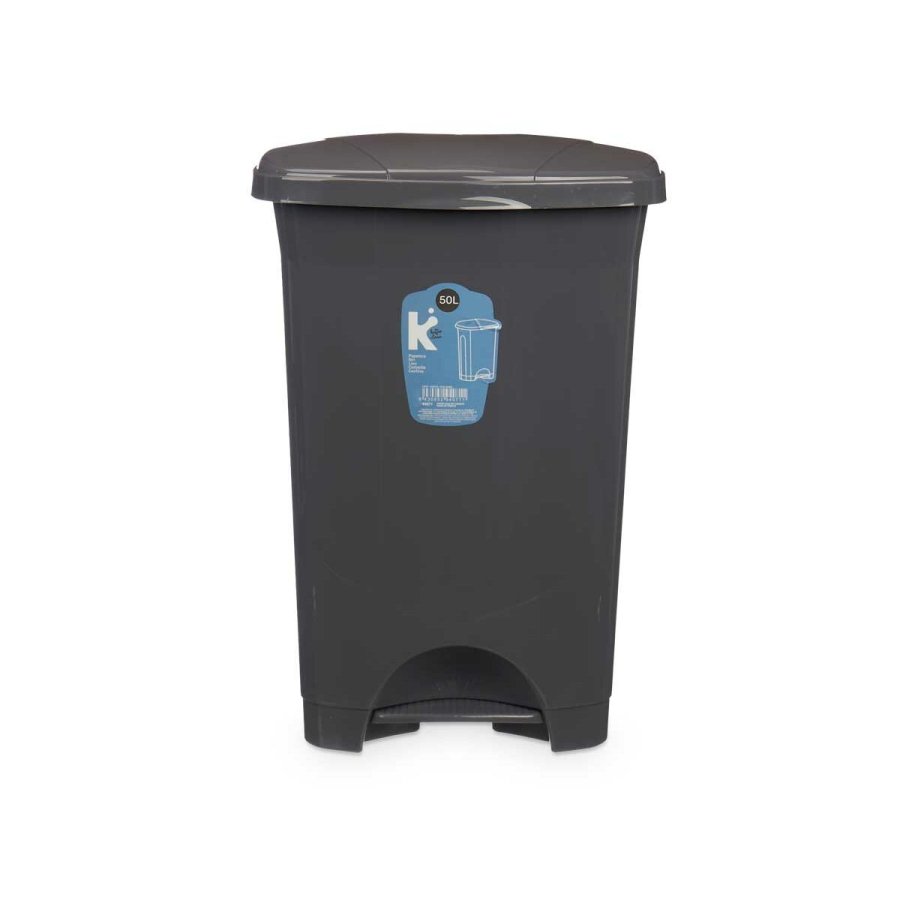 Papirkurv med pedal Antracit Plastik 50 L (3 enheder) #9