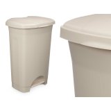Papirkurv med pedal Beige Plastik 50 L (3 enheder) #5