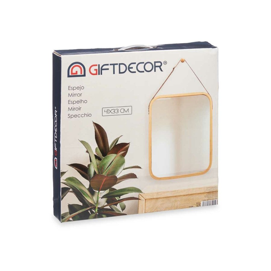 Visee ogledalo B6605 Natur Rektangulr 34 x 41,5 x 1,5 cm (6 enheder) #13