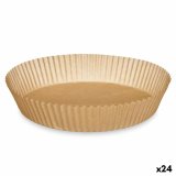 Papir til luftfrituregryde Kinvara 23HD062104 23,5 x 23,5 x 4 cm St Cirkulr 20 Dele (24 enheder) #1