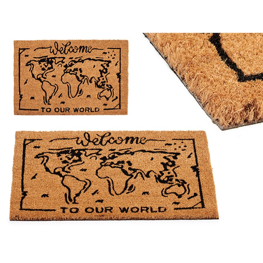 Drmtte World Trykt PVC Kokosnd Fiber 40 x 2 x 60 cm (10 enheder) #5