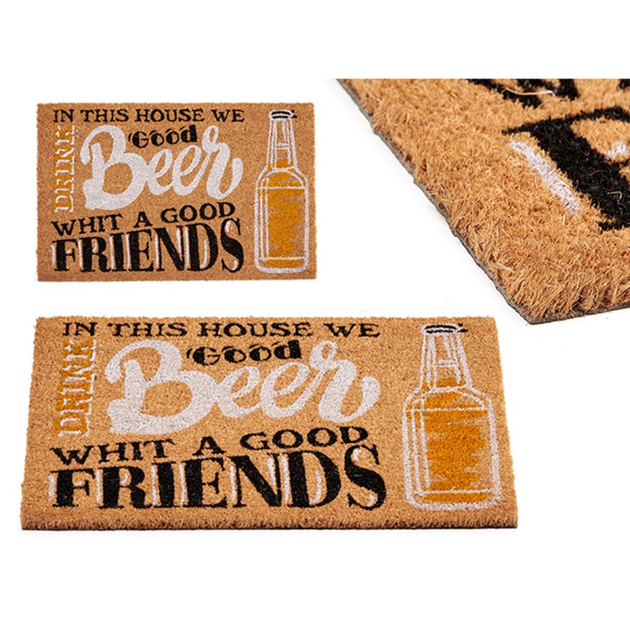Drmtte Beer Trykt PVC Kokosnd Fiber 60 x 2 x 40 cm (10 enheder) #5