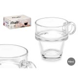 Dele kaffekopst Vivalto Z908-4/BHA6 Gennemsigtig Glas 90 ml (6 enheder) #3