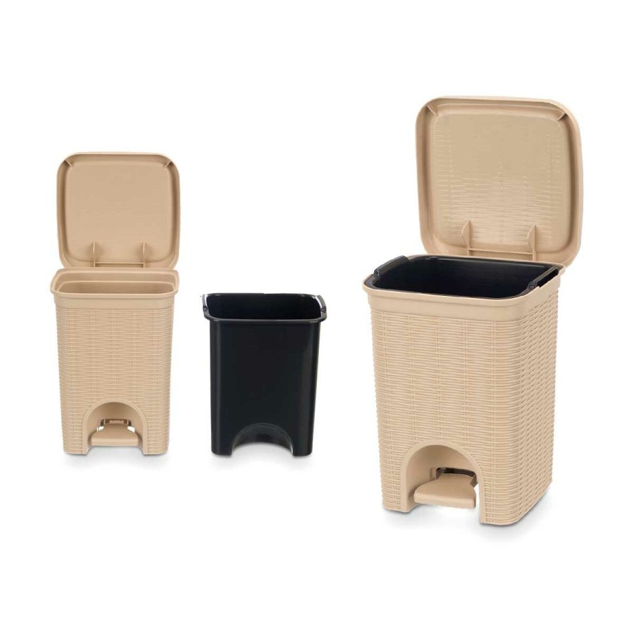 Papirkurv Stefanplast 30134 Beige Plastik 6 L (6 enheder) #5
