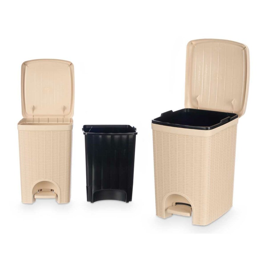Papirkurv Stefanplast 30796 Beige Plastik 20 L (6 enheder) #5