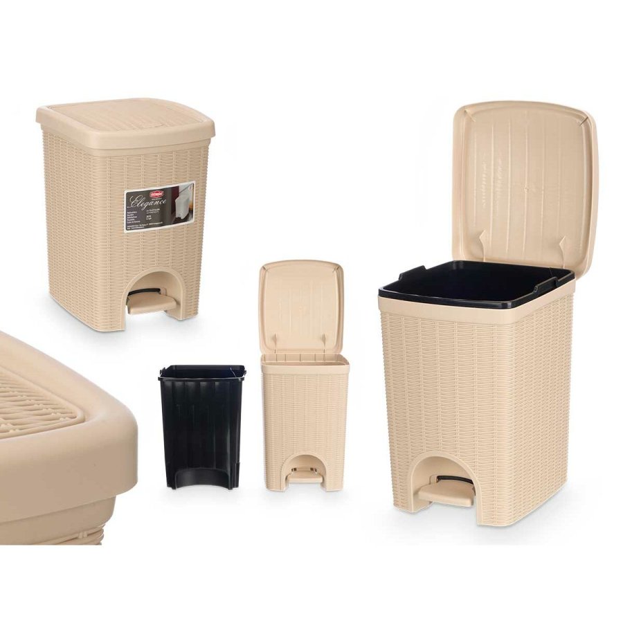 Papirkurv Stefanplast 30796 Beige Plastik 20 L (6 enheder) #9