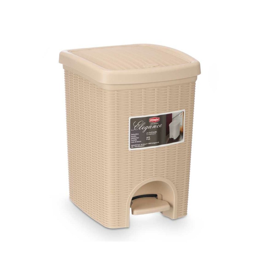 Papirkurv Stefanplast 30796 Beige Plastik 20 L (6 enheder) #13
