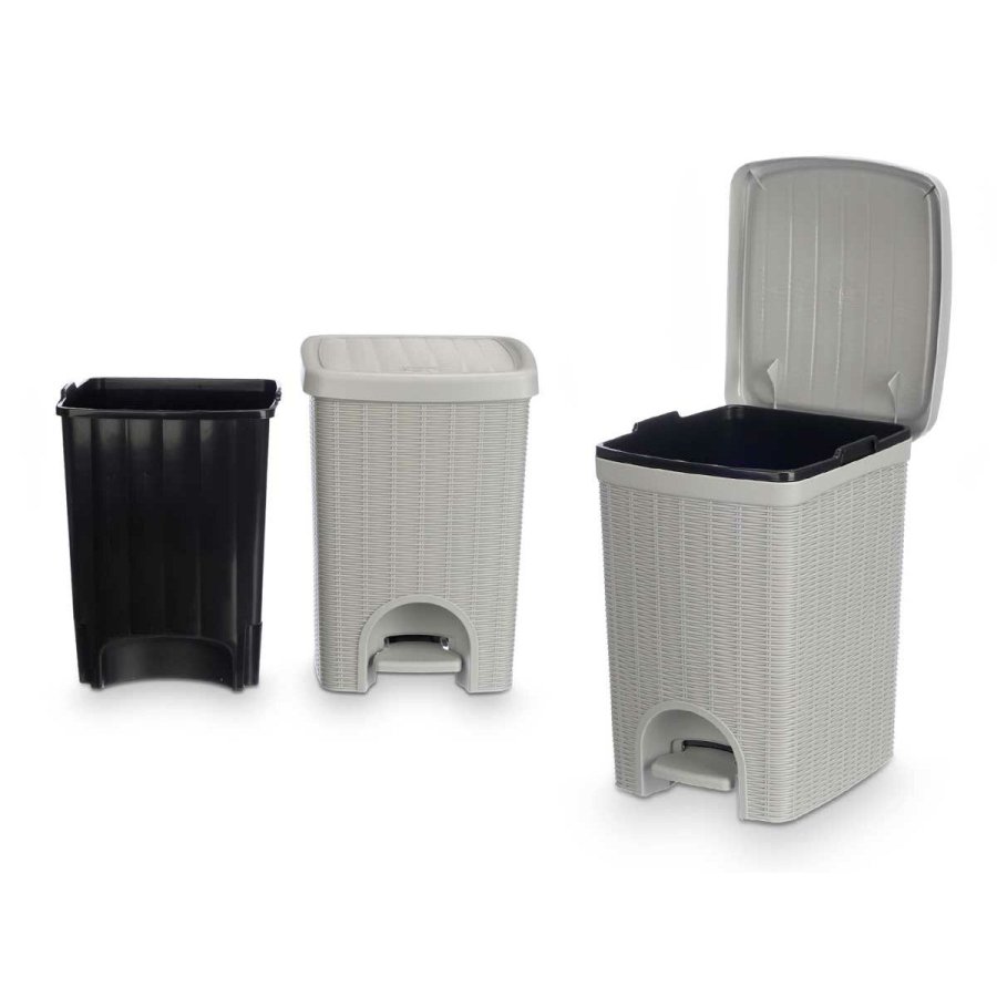 Papirkurv Stefanplast 30798 Lysegr Plastik 20 L (6 enheder) #5