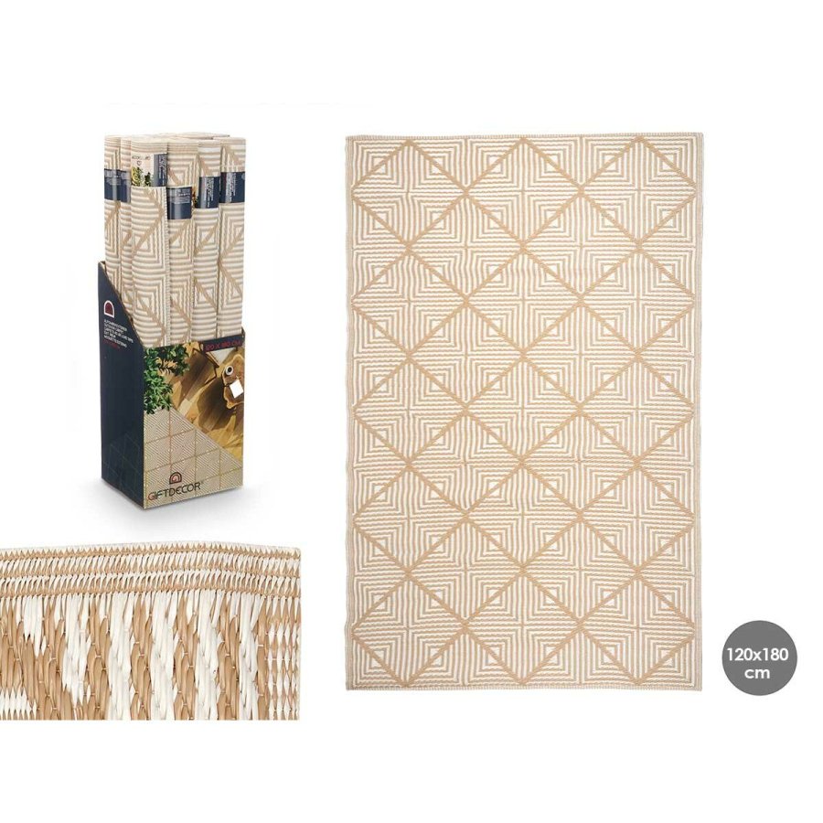 Tppe GiftDecor EXAG-1005 Hvid Beige polypropylen 120 x 180 cm (12 enheder) #5