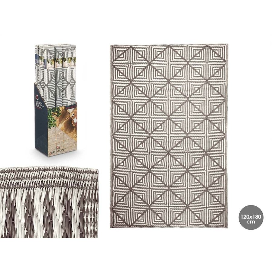 Tppe GiftDecor EXAG-1006 Hvid Gr polypropylen 120 x 180 cm (12 enheder) #5